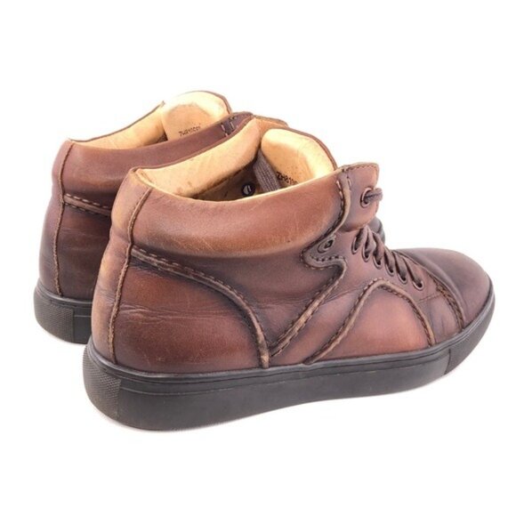 Zanzara Lanlin Brown Leather Ankle Sneakers 8 main image 11